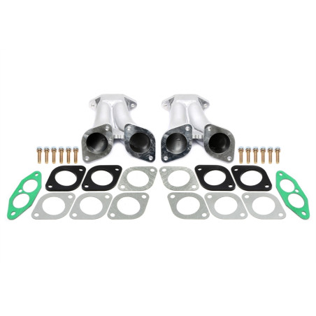 collettore aspirazioneper 2x Weber 40, 44 IDF twin carburetors / Dellorto DRLA twin carburetorspe...