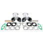 collettore aspirazioneper 2x Weber 40, 44 IDF twin carburetors / Dellorto DRLA twin carburetorspe...