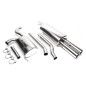 sistema di scarico 2x76mm per VW Passat berlina + Variant,  3B/3BG (Cod. T-EVO3BAE276)