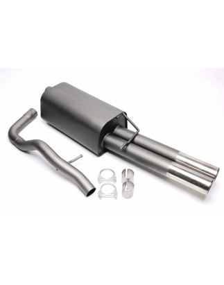 silenziatore sportivo  2x76mm per VW Bora, Bora Variant 1J (Cod. T-EVOBORAE276)