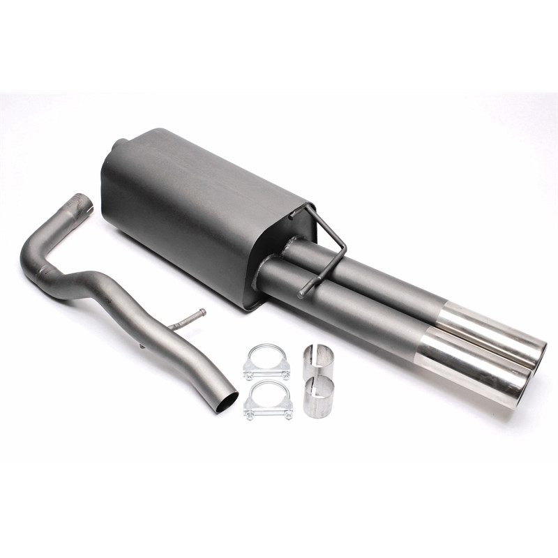 silenziatore sportivo  2x76mm per VW Bora, Bora Variant 1J (Cod. T-EVOBORAE276)