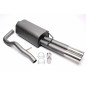 silenziatore sportivo  2x76mm per VW Bora, Bora Variant 1J (Cod. T-EVOBORAE276)