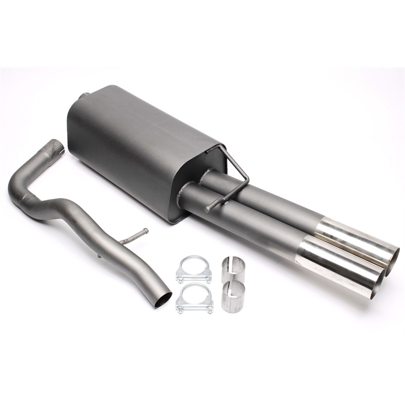 silenziatore sportivo  2x76mm per VW Bora, Bora Variant 1J (Cod. T-EVOBORAE276S)