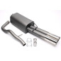 silenziatore sportivo  2x76mm per VW Bora, Bora Variant 1J (Cod. T-EVOBORAE276S)