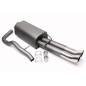 silenziatore sportivo  2x76mm DTM per VW Bora, Bora Variant 1J (Cod. T-EVOBORAED76)