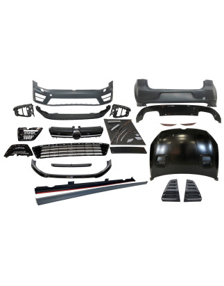 Kit estetico Volkswagen Golf 7 R 3/5P Look R20 (Cod. E-TCW510751085109007000606123)