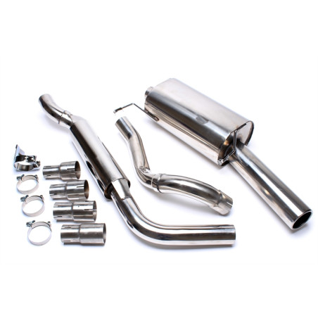 sistema di scarico 1x70mm per VW Golf I Cabrio, Scirocco II (Cod. T-EVOG1AE70)