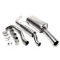 sistema di scarico 1x70mm per VW Golf I Cabrio, Scirocco II (Cod. T-EVOG1AE70S)