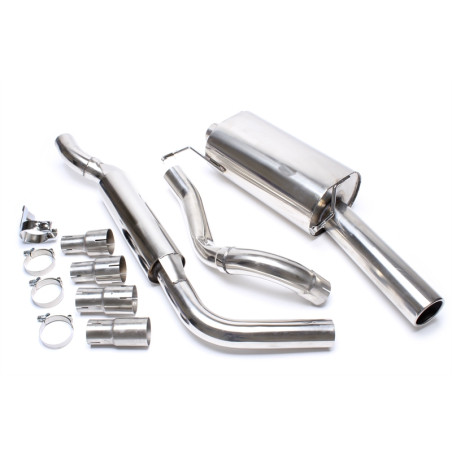 sistema di scarico 1x90mm per VW Golf I Cabrio, Scirocco II (Cod. T-EVOG1AE90)