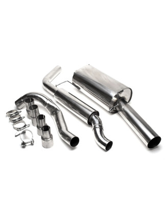 sistema di scarico 1x90mm per VW Golf I Cabrio, Scirocco II (Cod. T-EVOG1AE90S)