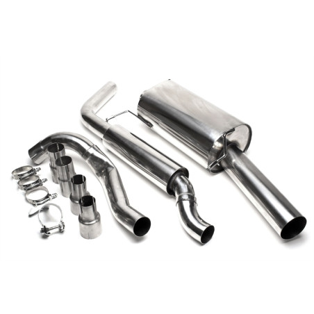 sistema di scarico 1x90mm per VW Golf I Cabrio, Scirocco II (Cod. T-EVOG1AE90S)