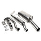 sistema di scarico 1x90mm per VW Golf I Cabrio, Scirocco II (Cod. T-EVOG1AE90S)