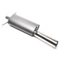 silenziatore sportivo  1x90mm per VW Golf I Cabrio (Cod. T-EVOG1E90)