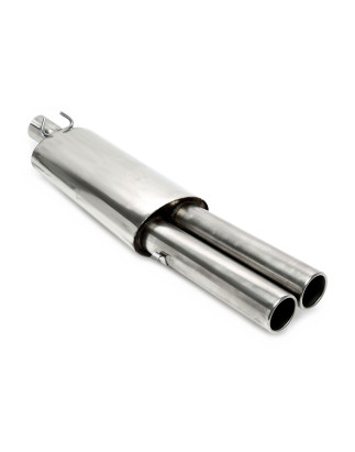 silenziatore sportivo  2x76mm round/flanged fromsistema di scarico EVOG2A-xx (Cod. T-EVOG2A-ESD276)