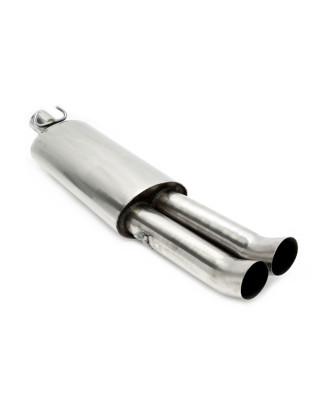 silenziatore sportivo  2x76mm DTM fromsistema di scarico EVOG2A-xx (Cod. T-EVOG2A-ESDD76)