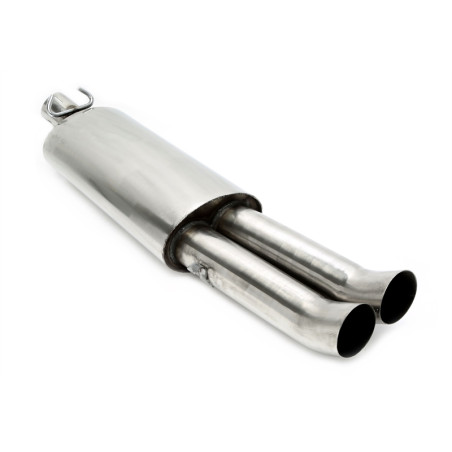 silenziatore sportivo  2x76mm DTM fromsistema di scarico EVOG2A-xx (Cod. T-EVOG2A-ESDD76)