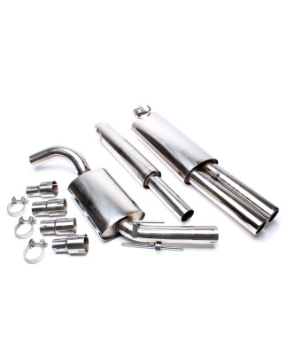 sistema di scarico 2x76mm per VW Golf II (Cod. T-EVOG2AE276)