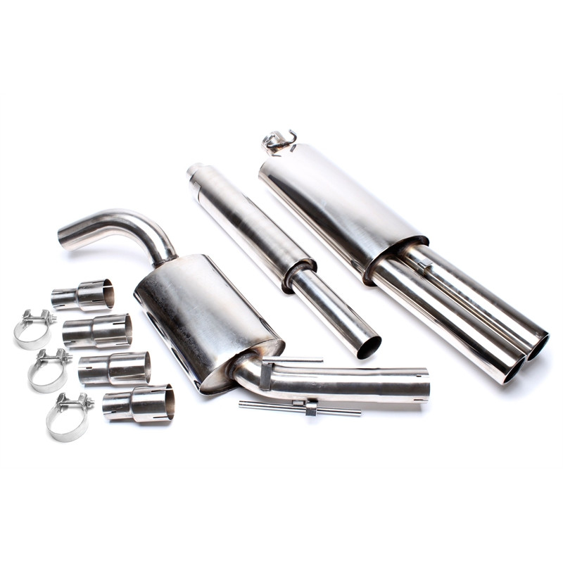 sistema di scarico 2x76mm per VW Golf II (Cod. T-EVOG2AE276)