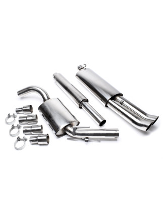 sistema di scarico 2x76mm DTM per VW Golf II (Cod. T-EVOG2AED76)
