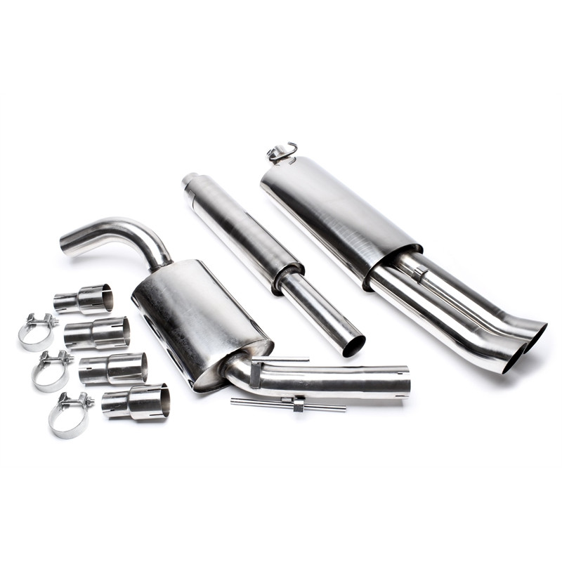 sistema di scarico 2x76mm DTM per VW Golf II (Cod. T-EVOG2AED76)