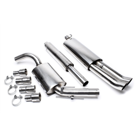 sistema di scarico 2x76mm DTM per VW Golf II (Cod. T-EVOG2AED76)