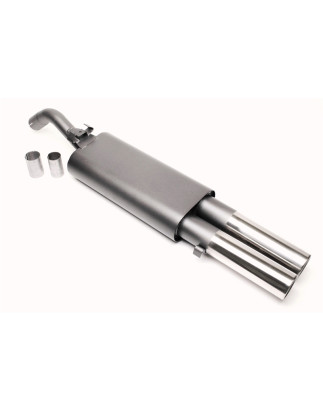 silenziatore sportivo  2x76mm per VW Golf II (Cod. T-EVOG2E276)