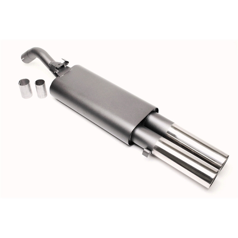 silenziatore sportivo  2x76mm per VW Golf II (Cod. T-EVOG2E276)