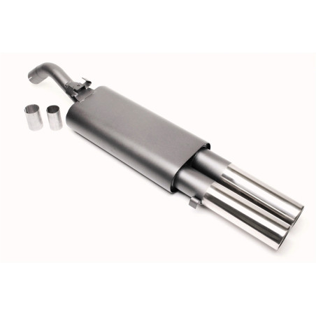 silenziatore sportivo  2x76mm per VW Golf II (Cod. T-EVOG2E276)