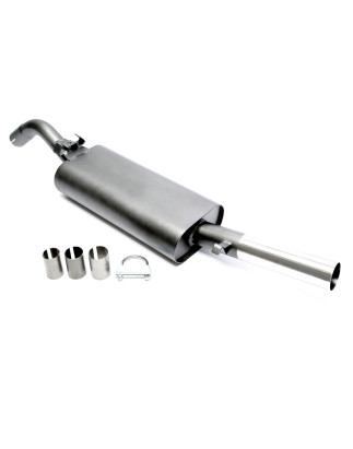 silenziatore sportivo  1x60mm per VW Golf II (Cod. T-EVOG2E60)