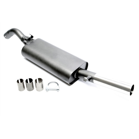 silenziatore sportivo  1x60mm per VW Golf II (Cod. T-EVOG2E60)