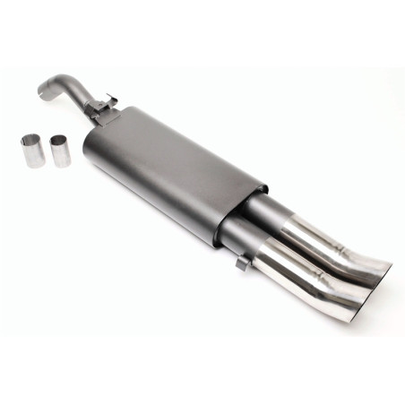 silenziatore sportivo  2x76mm DTM per VW Golf II (Cod. T-EVOG2ED76)