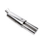 silenziatore sportivo  2x76mm round/flangedsistema di scarico EVOG3A-xx (Cod. T-EVOG3A-ESD276)