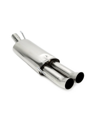 silenziatore sportivo  2x76mm DTM fromsistema di scarico EVOG3A-xx (Cod. T-EVOG3A-ESDD76)