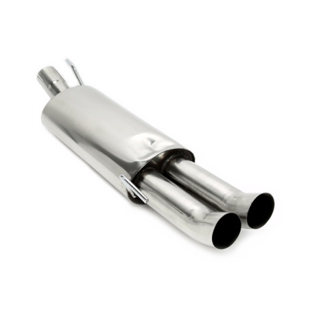 silenziatore sportivo  2x76mm DTM fromsistema di scarico EVOG3A-xx (Cod. T-EVOG3A-ESDD76)