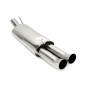 silenziatore sportivo  2x76mm DTM fromsistema di scarico EVOG3A-xx (Cod. T-EVOG3A-ESDD76)
