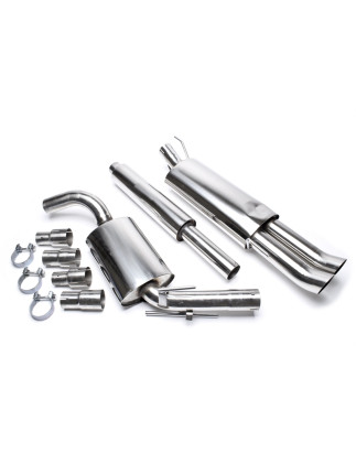 sistema di scarico 2x76mm DTM per VW Golf III (Cod. T-EVOG3AED76)