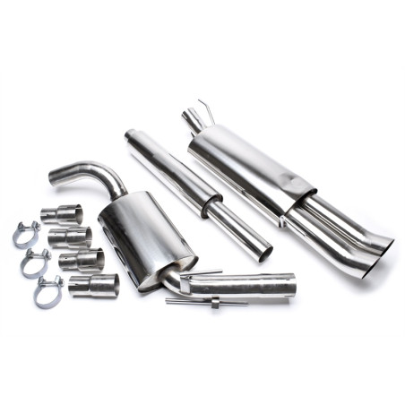 sistema di scarico 2x76mm DTM per VW Golf III (Cod. T-EVOG3AED76)