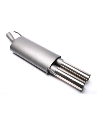 silenziatore sportivo  2x76mm per VW Golf III, Golf III+IV Cabrio (Cod. T-EVOG3E276)
