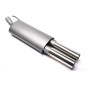 silenziatore sportivo 2x76mm per VW Golf III, Golf III+IV Cabrio (Cod. T-EVOG3E276) silenziatore sportivo 2x76mm per VW Golf III, Golf III+IV Cabrio (Cod. T-EVOG3E276)