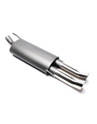silenziatore sportivo  2x76mm DTM per VW Golf III, Golf III+IV Cabrio (Cod. T-EVOG3ED76)