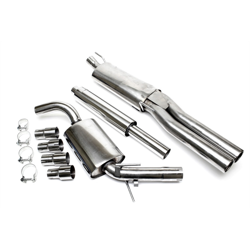 sistema di scarico 2x76mm per VW Golf III Variant, Vento (Cod. T-EVOG3VAE276)