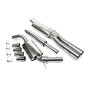 sistema di scarico 2x76mm per VW Golf III Variant, Vento (Cod. T-EVOG3VAE276)