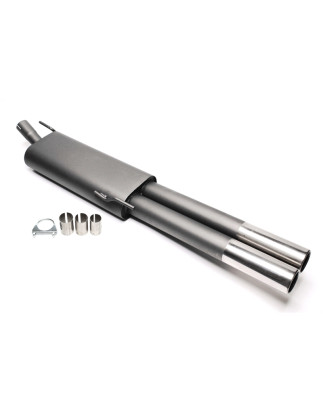 silenziatore sportivo  2x76mm per VW Golf III Variant, Vento (Cod. T-EVOG3VE276)