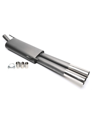 silenziatore sportivo  2x76mm per VW Golf III Variant, Vento (Cod. T-EVOG3VE276S)