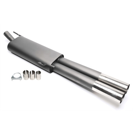silenziatore sportivo  2x76mm per VW Golf III Variant, Vento (Cod. T-EVOG3VE276S)