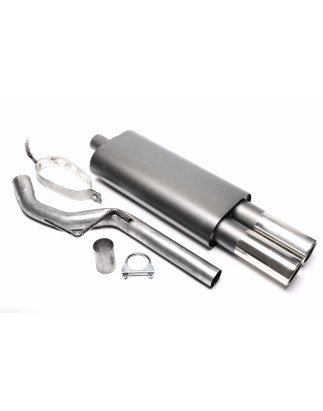 silenziatore sportivo  2x76mm per VW Passat berlina, Passat Variant,  35I (Cod. T-EVOP35E276)