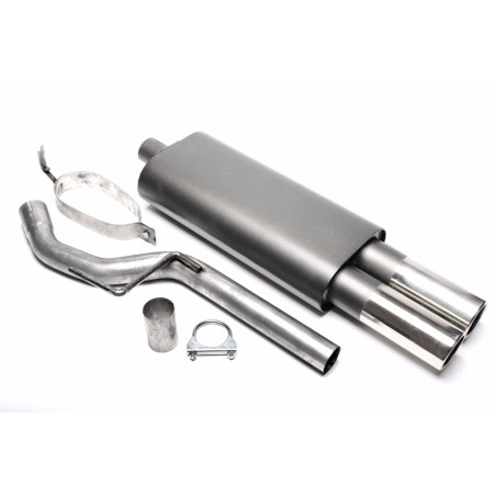 silenziatore sportivo  2x76mm per VW Passat berlina, Passat Variant,  35I (Cod. T-EVOP35E276)