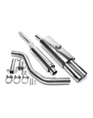 sistema di scarico 2x76mm per VW Polo, Polo Classic, Polo Coupe  86C (Cod. T-EVOP3AE276)