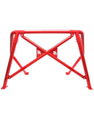 roll bar rossa con logo per VW Golf I  17 (Cod. T-EVORBG1R-1)