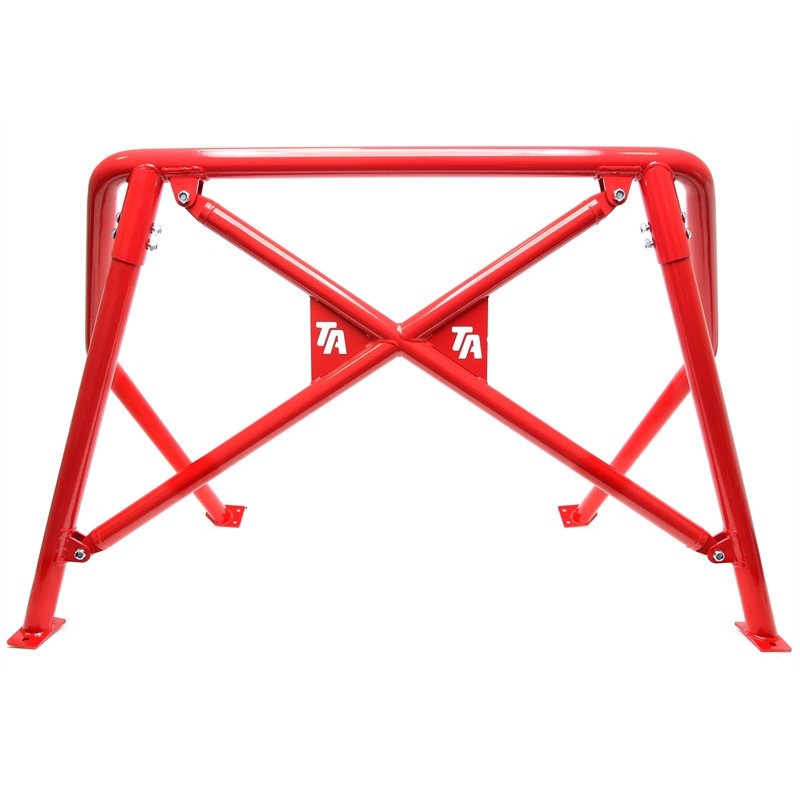 roll bar rossa con logo per VW Golf I  17 (Cod. T-EVORBG1R-1)